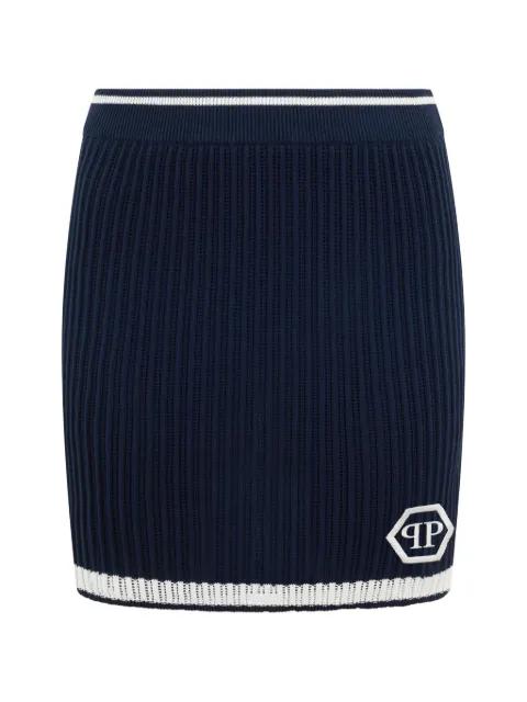mini logo-detail skirt by PHILIPP PLEIN
