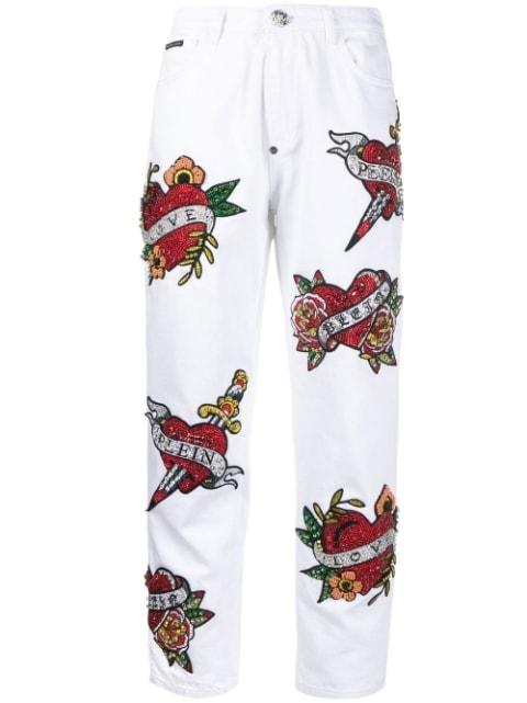 mom-cut Love jeans by PHILIPP PLEIN