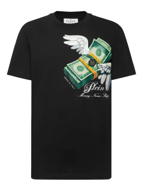 money-print T-shirt by PHILIPP PLEIN