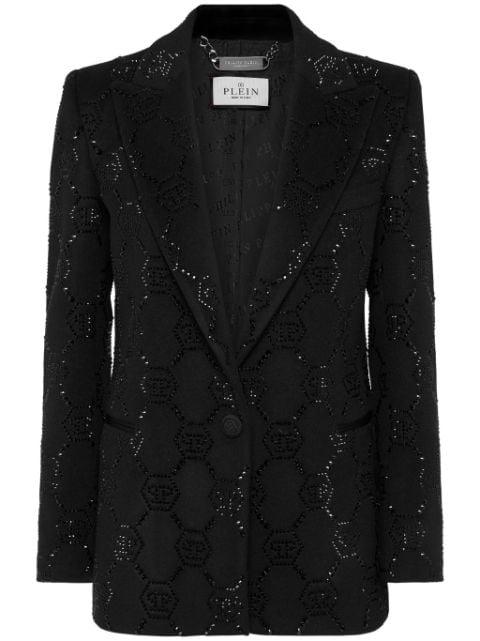 monogram blazer by PHILIPP PLEIN