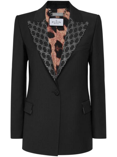 monogram blazer by PHILIPP PLEIN