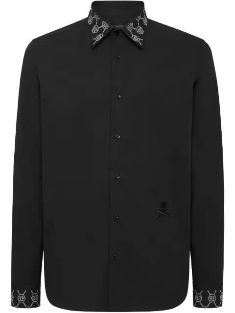 monogram-embellished shirt by PHILIPP PLEIN