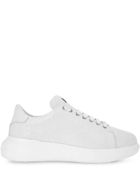 monogram-embossed leather sneakers by PHILIPP PLEIN