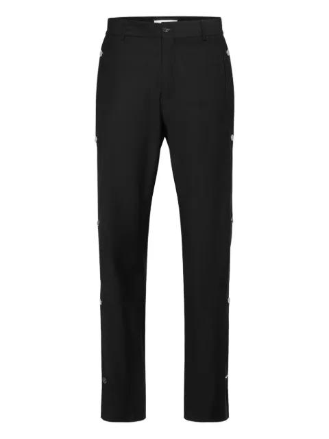monogram-insert straight-leg trousers by PHILIPP PLEIN