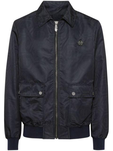 monogram-jacquard bomber jacket by PHILIPP PLEIN