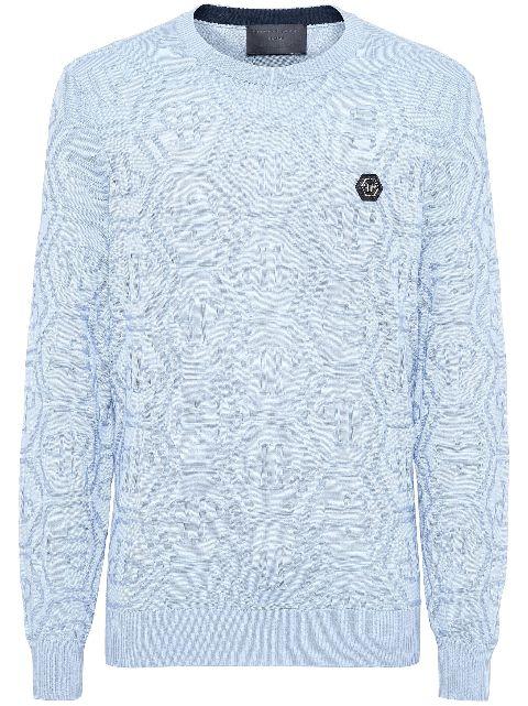 monogram-jacquard jumper by PHILIPP PLEIN