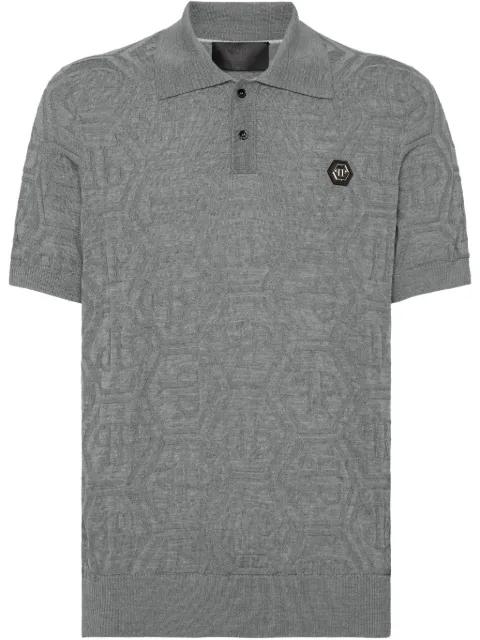 monogram-jacquard polo shirt by PHILIPP PLEIN