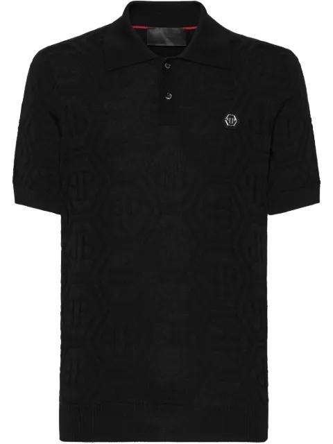 monogram-jacquard polo shirt by PHILIPP PLEIN
