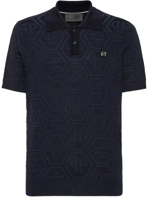 monogram-jacquard polo shirt by PHILIPP PLEIN