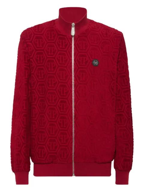 monogram-jacquard track jacket by PHILIPP PLEIN