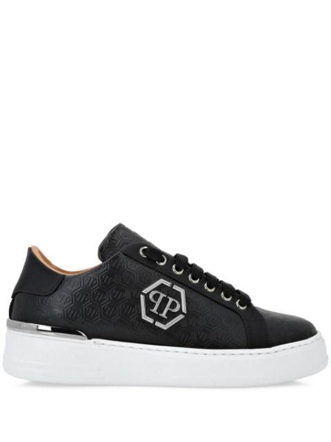 monogram lo-top sneakers by PHILIPP PLEIN