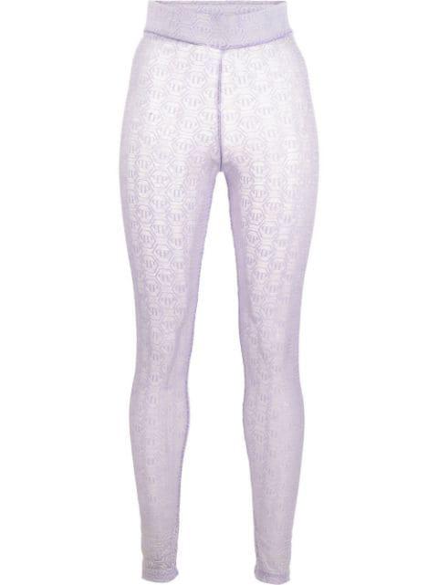 monogram-pattern leggings by PHILIPP PLEIN