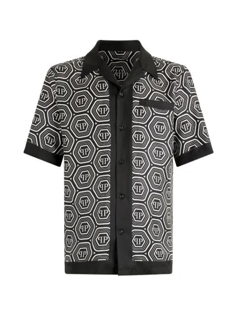 monogram short-sleeve shirt by PHILIPP PLEIN