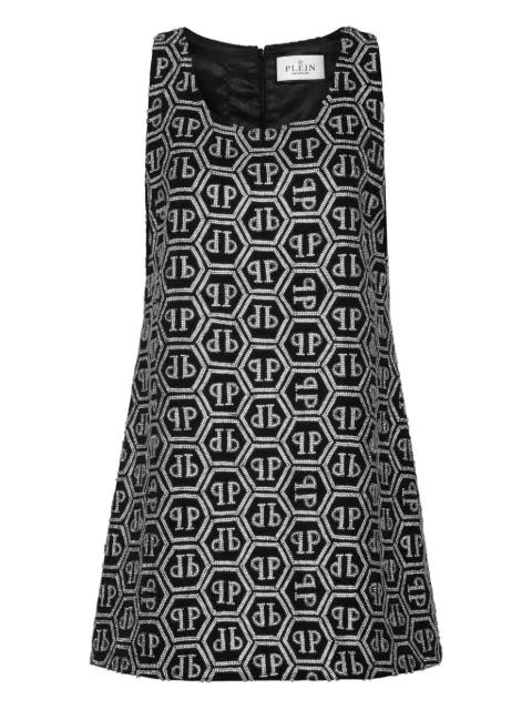 monogram strass mini dress by PHILIPP PLEIN