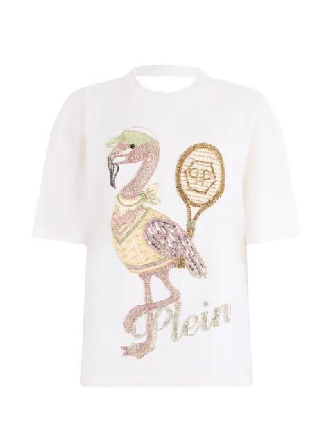 open-back crystals T-shirt by PHILIPP PLEIN