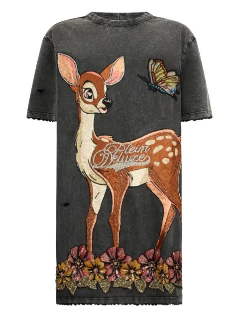 open-back mini T-shirt dress by PHILIPP PLEIN