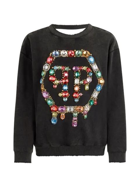 open-back sweatshirt by PHILIPP PLEIN
