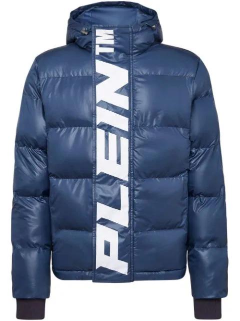 padded long-sleeve logo jacket by PHILIPP PLEIN