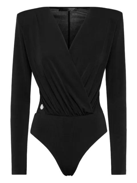 padded-shoulder bodysuit by PHILIPP PLEIN