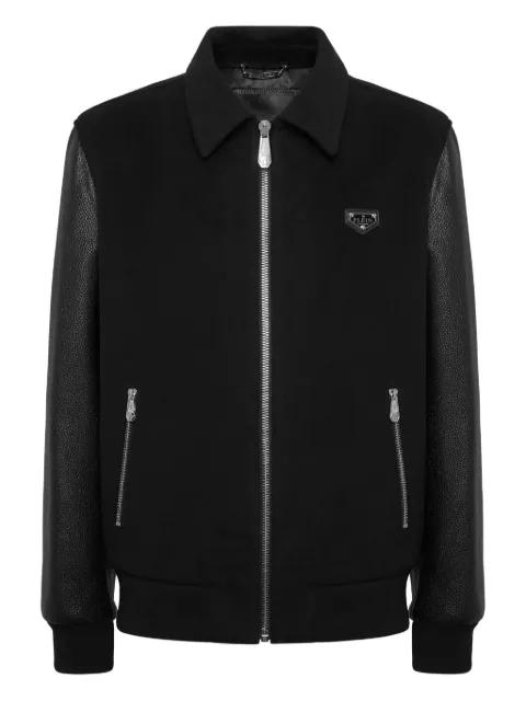 panelled bomber jacket by PHILIPP PLEIN