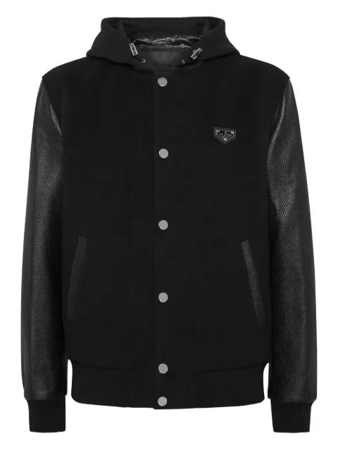 panelled hoodied jacket by PHILIPP PLEIN