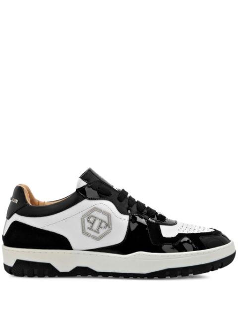panelled leather sneakers by PHILIPP PLEIN