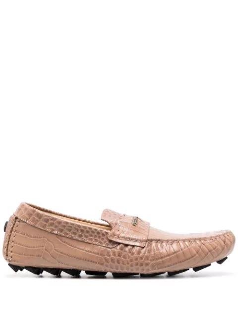 pink leather moccasin by PHILIPP PLEIN