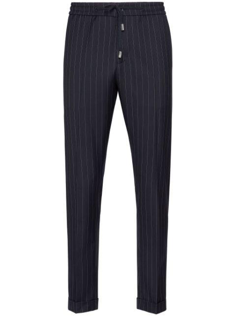 pinstriped track pants by PHILIPP PLEIN