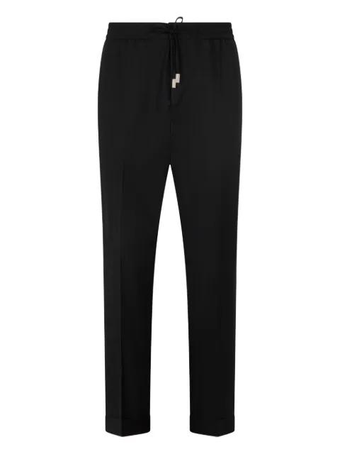pleated drawstring trousers by PHILIPP PLEIN