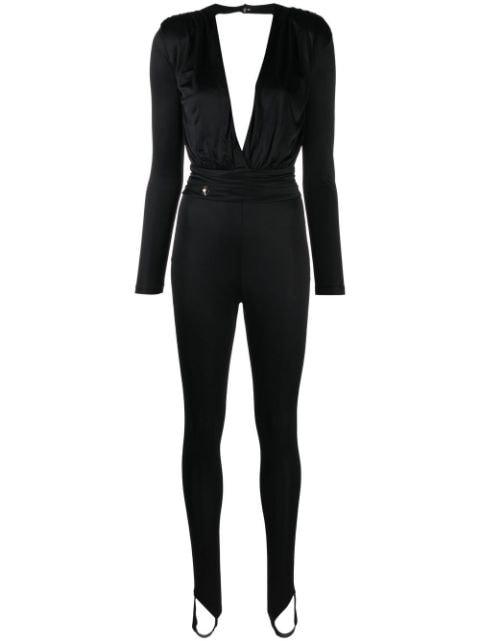 plunging V-neck jumpsuit by PHILIPP PLEIN