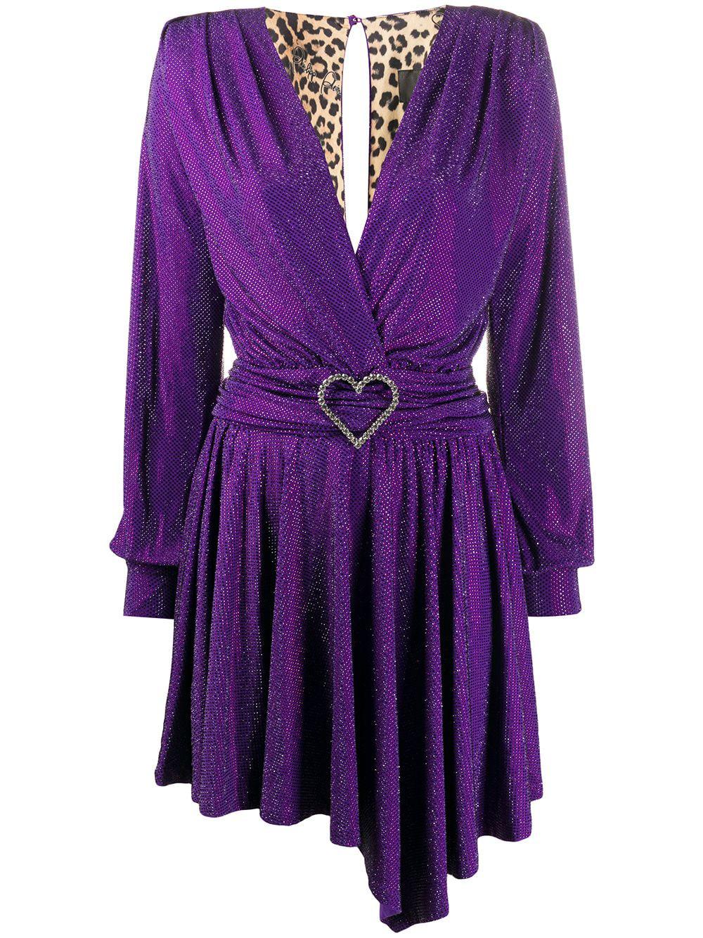 plunging v-neck dress by PHILIPP PLEIN