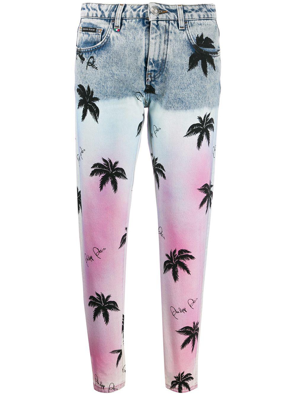 printed boyfriend jeans by PHILIPP PLEIN