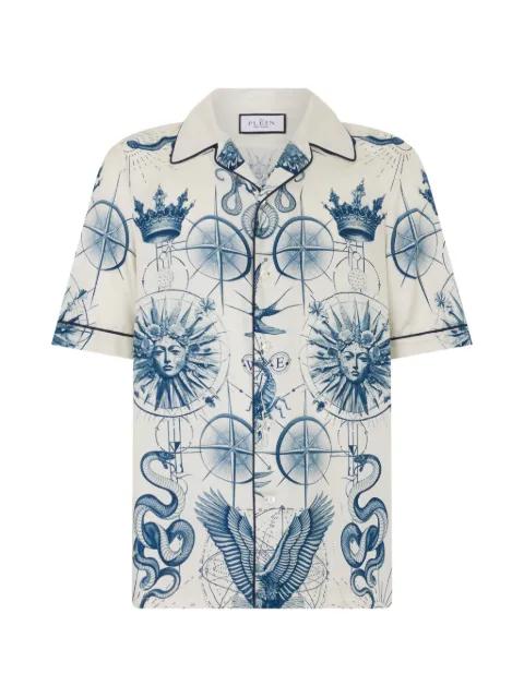 printed silk shirt by PHILIPP PLEIN