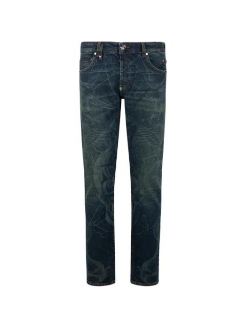printed straight-leg jeans by PHILIPP PLEIN