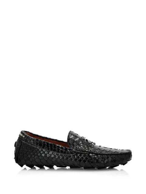 python-leather loafers by PHILIPP PLEIN