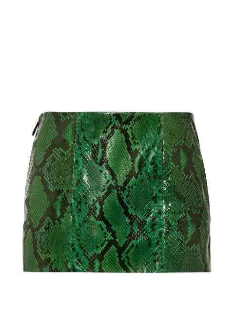 python leather mini skirt by PHILIPP PLEIN