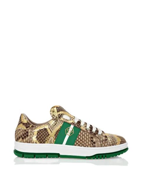 python-leather sneakers by PHILIPP PLEIN