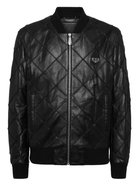 quilted-zip jacket by PHILIPP PLEIN