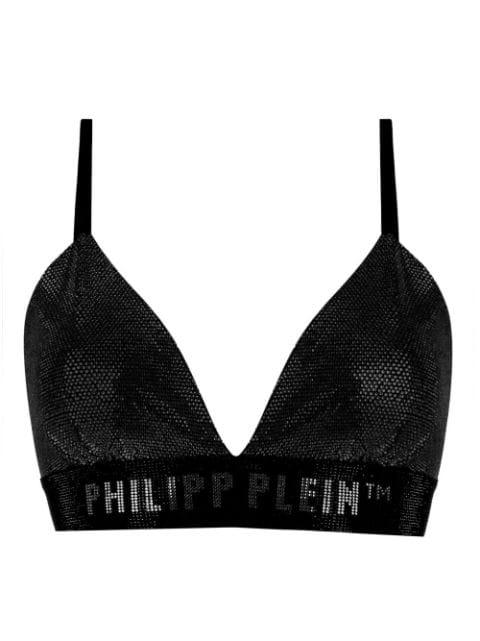 rhinestone-embelished bra by PHILIPP PLEIN