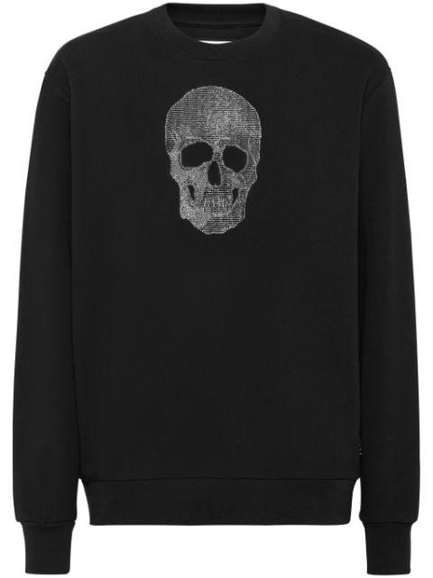 rhinestone-embellished Skull sweatshirt by PHILIPP PLEIN