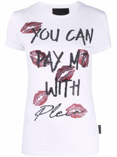 rhinestone-embellished T-shirt by PHILIPP PLEIN
