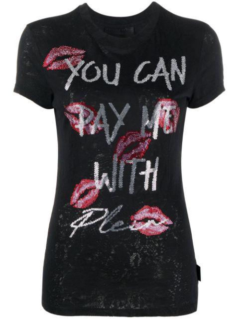 rhinestone-embellished T-shirt by PHILIPP PLEIN