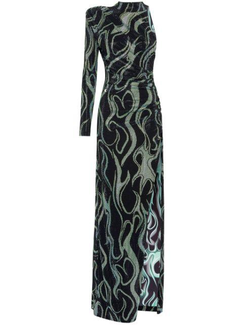rhinestone-embellished jersey maxi dress by PHILIPP PLEIN