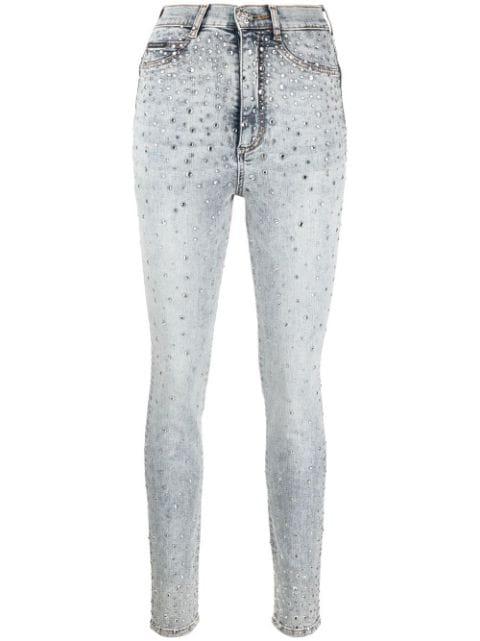 rhinestone-embellished skinny jeans by PHILIPP PLEIN