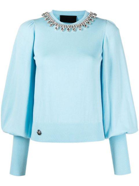 rhinestone-embellished sweater by PHILIPP PLEIN
