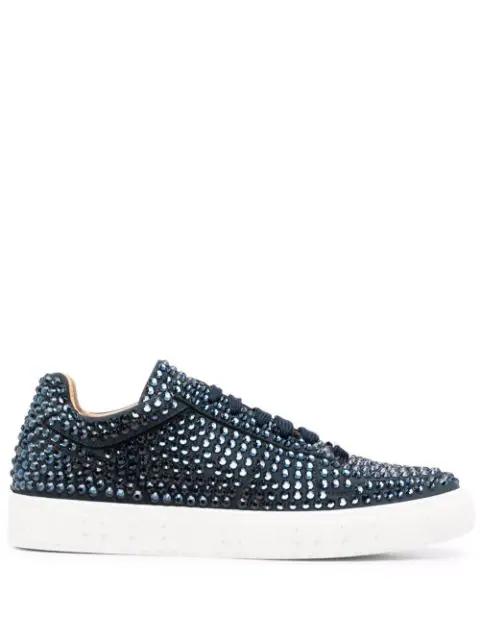 rhinestone lace-up sneakers by PHILIPP PLEIN