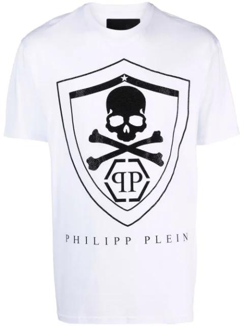 rhinestone logo T-shirt by PHILIPP PLEIN