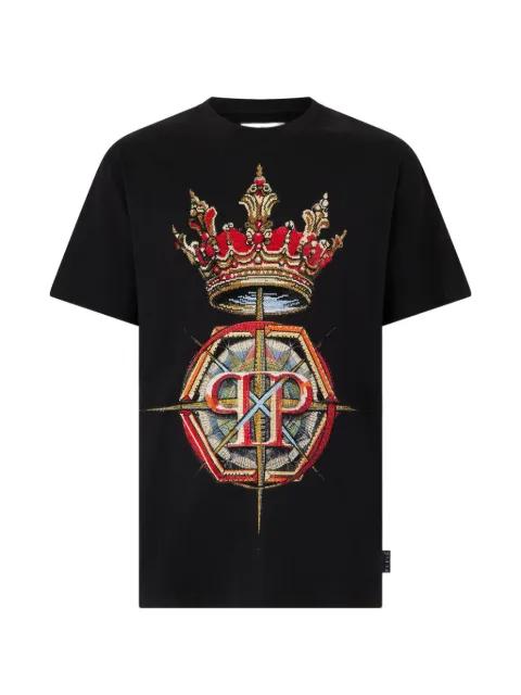 rhinestone round-neck T-shirt by PHILIPP PLEIN