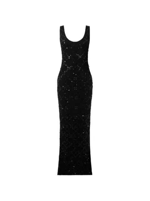 rhomb flower strass long dress by PHILIPP PLEIN