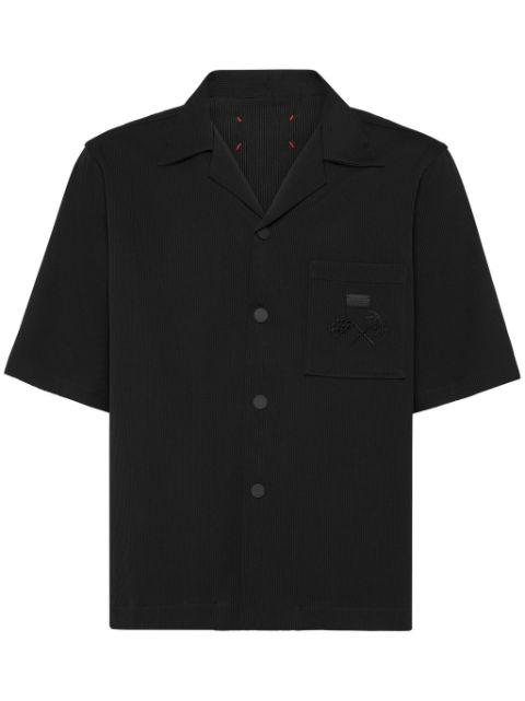 ribbed bowling shirt by PHILIPP PLEIN